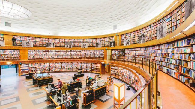 Vanguardia en la arquitectura de la biblioteca pública de Estocolmo