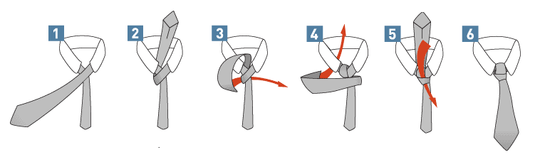 A simple tie knot, not that easy to make! | Credit: DressForYou