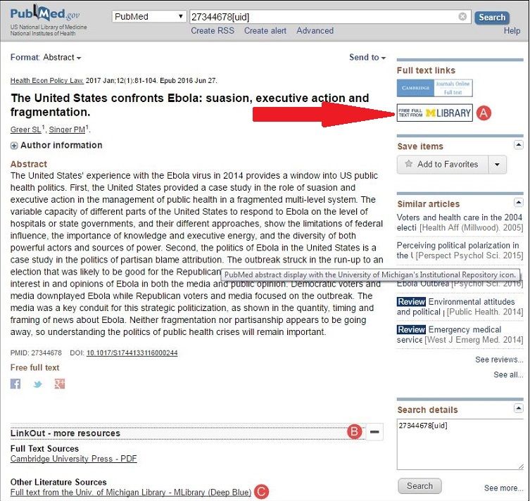 PubMed Icono Repositorio Institucional Universidad de Michigan
