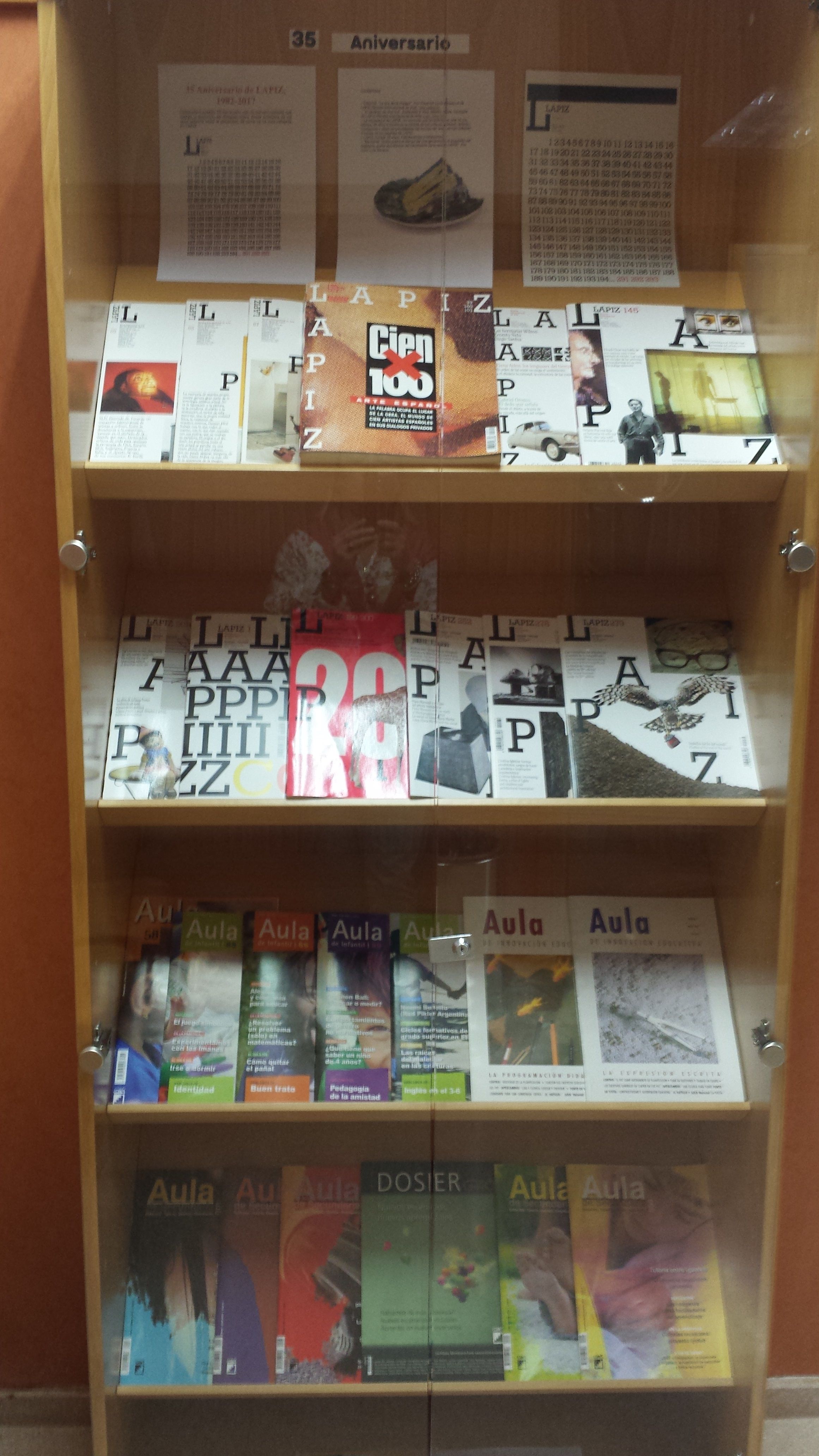 Aniversario de la revista Lápiz y las revistas de la editorial Graó