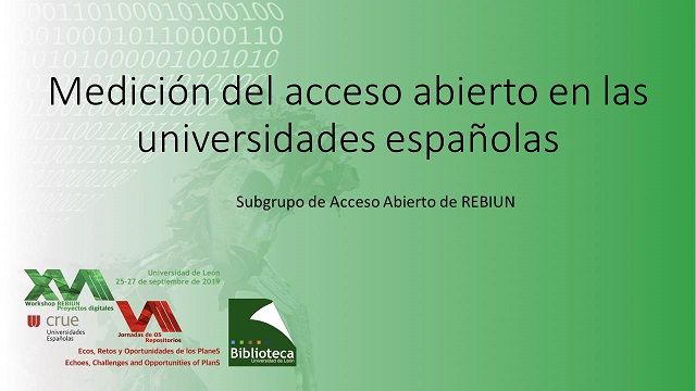 Medición del Acceso Abierto en la Universidad CEU Cardenal Herrera (2014-2018)