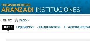 Aranzadi Instituciones: legislación, jurisprudencia y bibliografía jurídica
