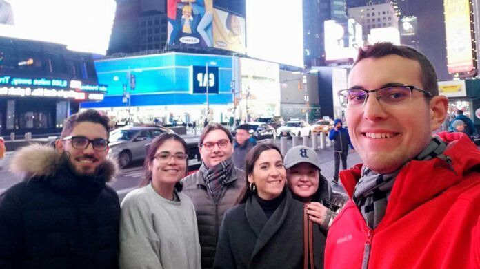 CEU students in Madison Square, the heart of New York City!