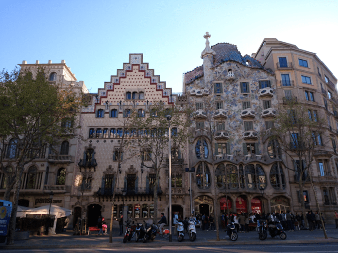 Barcelona's famous Block of Discord where you will find some of the most impressive modernist buildings in one location.