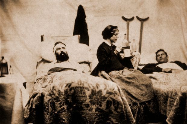 Clara Barton tended to injured soldiers during the Civil War. Source: wsj.com
