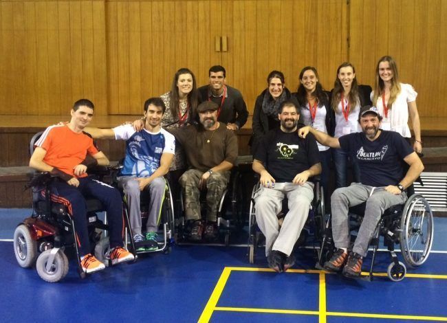 Nuestros compañeros de Fisioterapia visitando el Hospital de Parapléjicos de Toledo