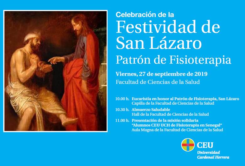Celebramos a San Lázaro, patrón de la Fisioterapia