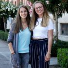 My experience as an intern at CEU Valencia My friend Imogen and I, just outside the university