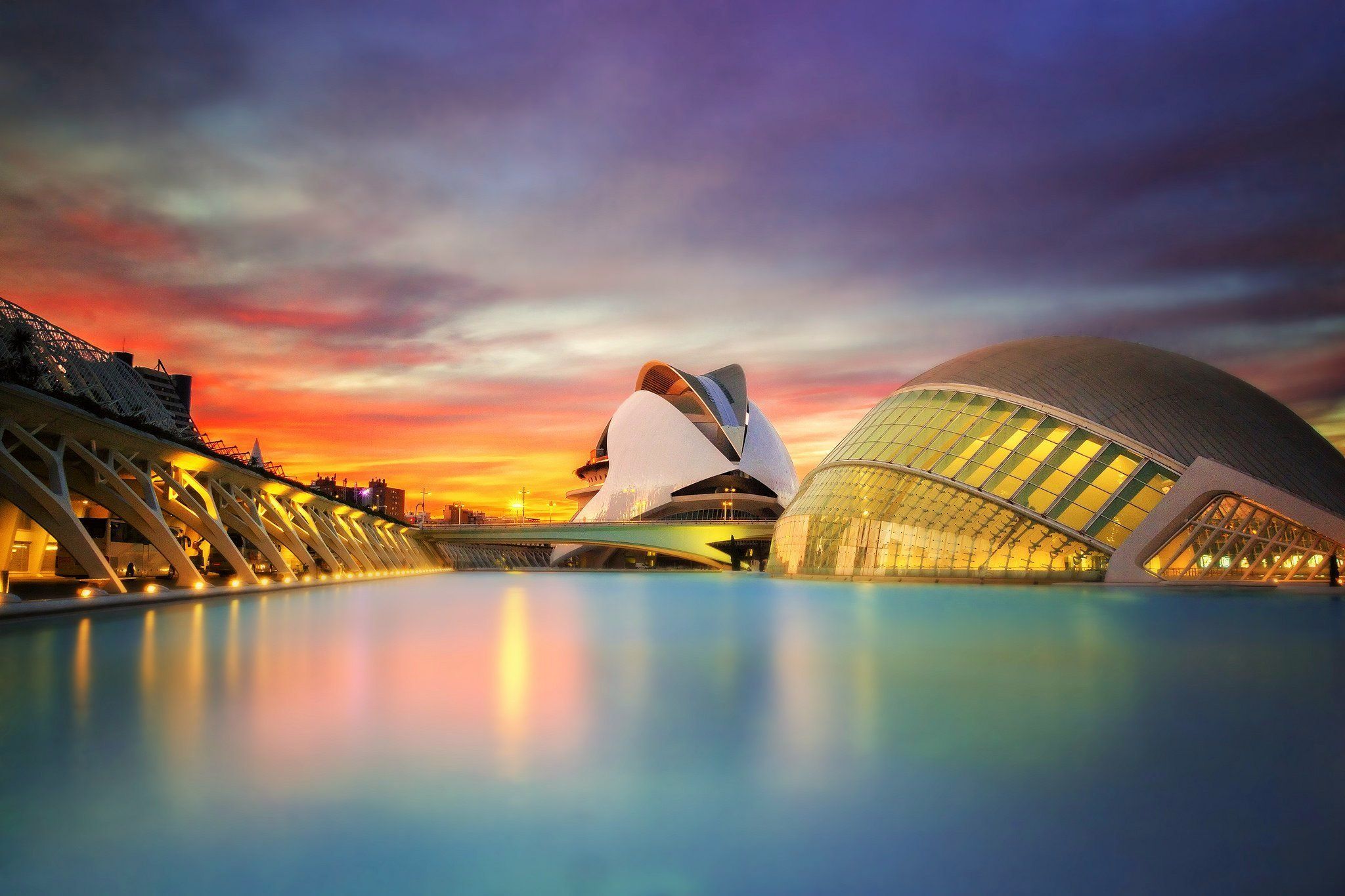 Valencia at sunset