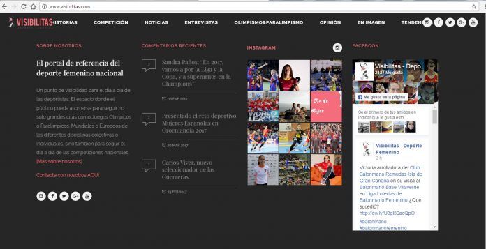 Visibilitas Deporte Femenino nace con el objetivo de dar visibilidad informativa al deporte femenino español.