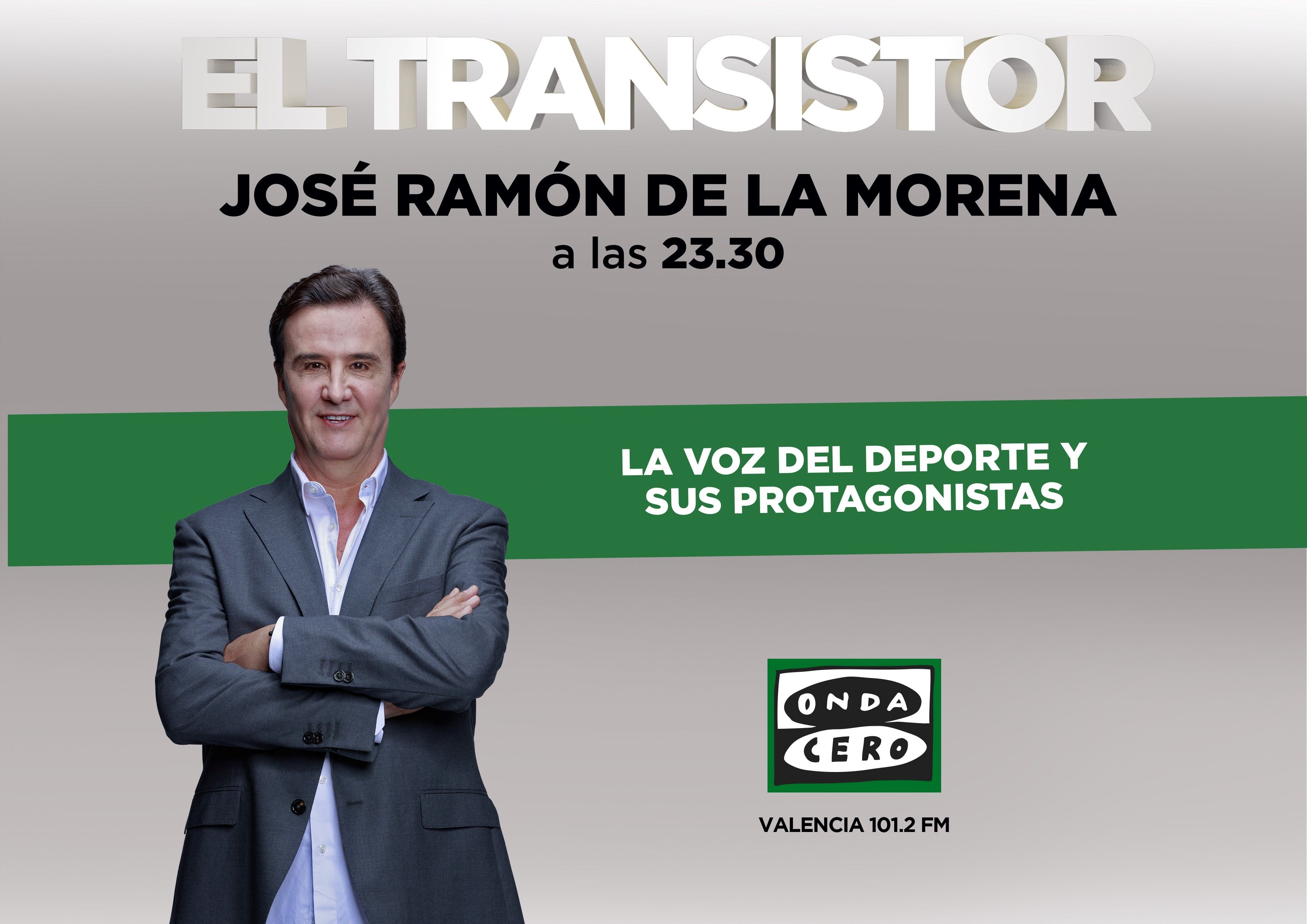 José Ramón de la Morena presenta cada noche El Transistor en Onda Cero radio.