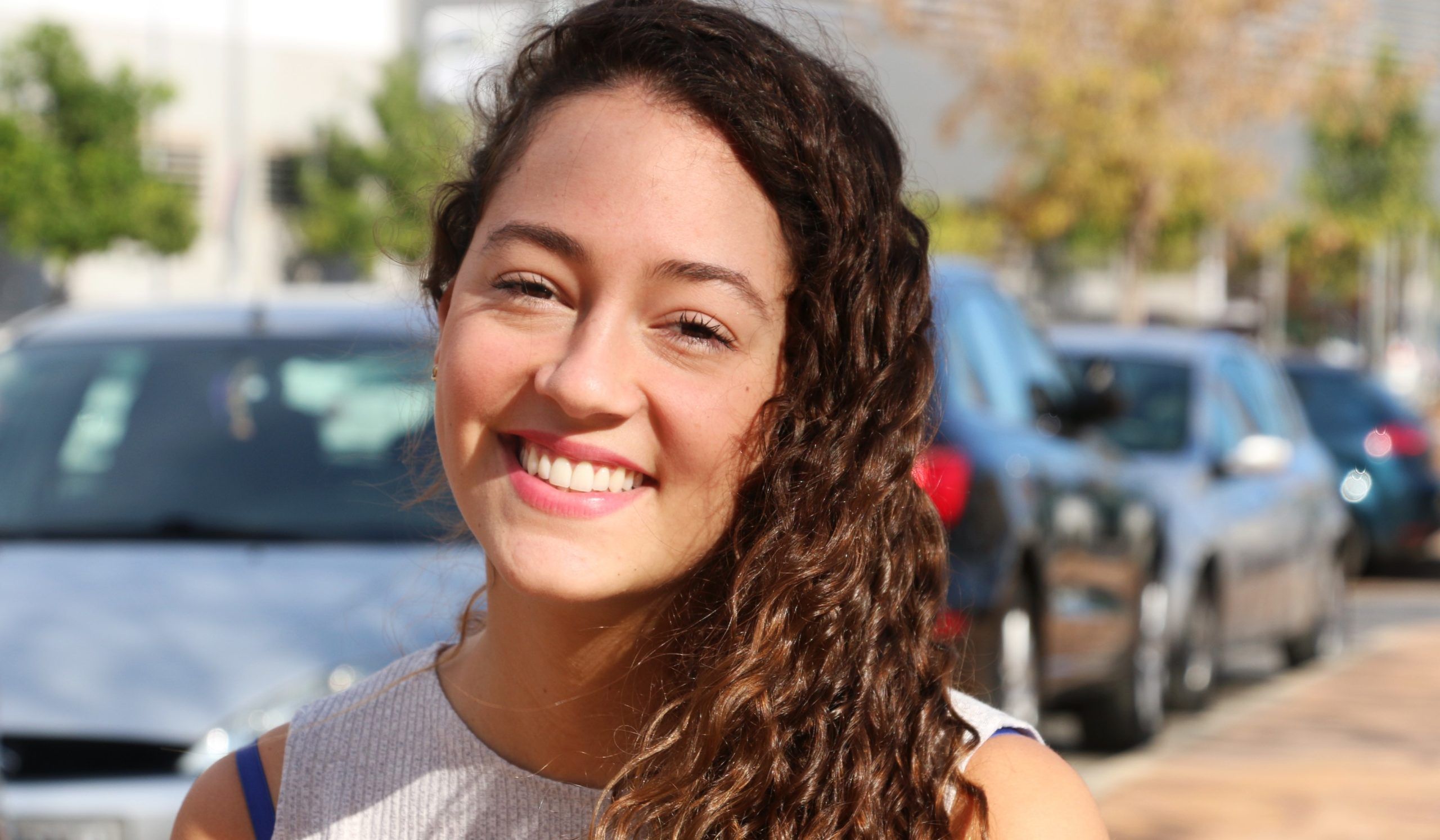 Livia, a Swiss student at CEU Valencia